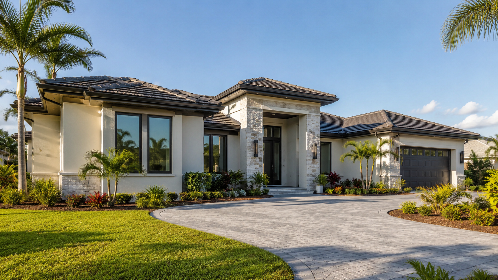 Newly completed custom Florida home