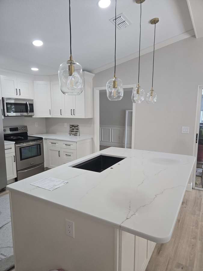 Completed Spring Hill whole-home kitchen remodel by Swift Construction and Painting